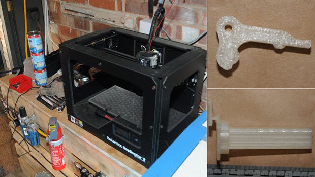 3D Printer and parts seized by police 3D Printer and parts seized by police