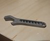 Liverpool University donated this 3D printed titanium spanner to the maker night Liverpool University donated this 3D printed titanium spanner to the maker night