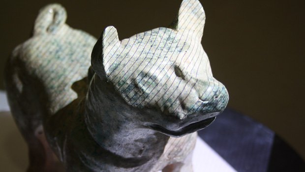 An original 2,000 year-old Han Dynasty Dog being scanned by Initiion An original 2,000 year-old Han Dynasty Dog being scanned by Initiion