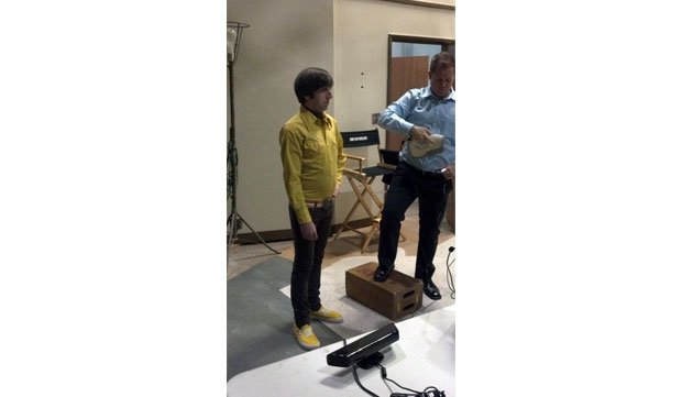 Howard being scanned