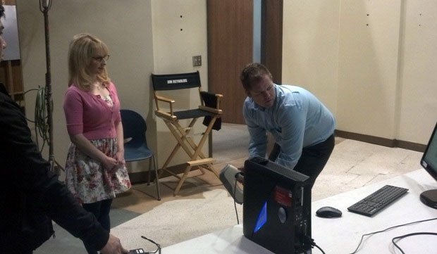 Bernadette being scanned