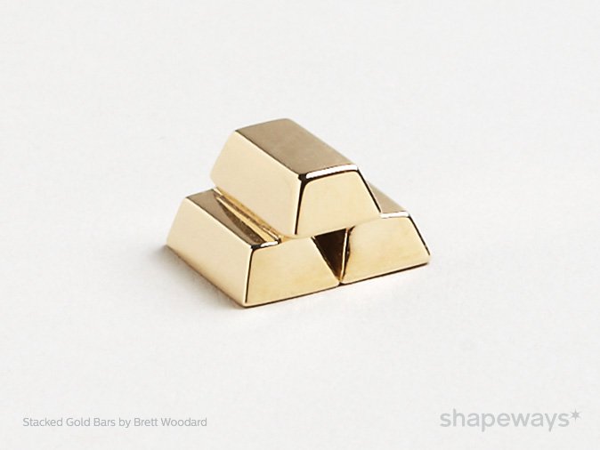 Shapeways gold bars Shapeways gold bars