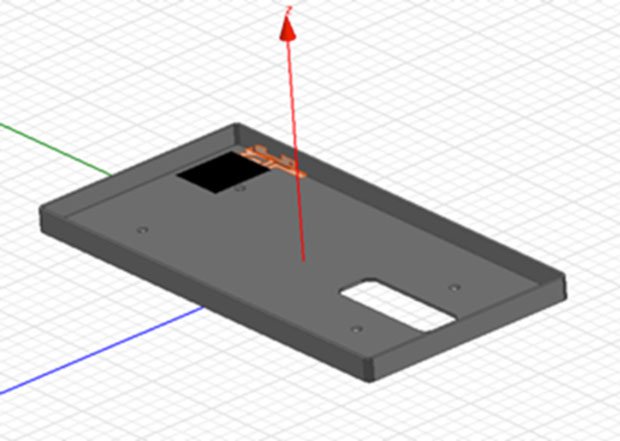 Design for the 3D Printed case and antena Design for the 3D Printed case and antena