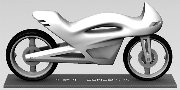 3D model of the concept bike