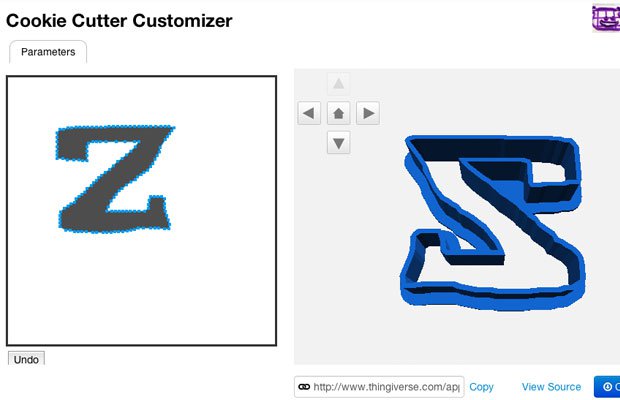 The Design on Thingiverse Customiser The Design on Thingiverse Customiser