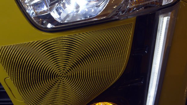 Close up of Daihatsu 3D printed effect skins Close up of Daihatsu 3D printed effect skins