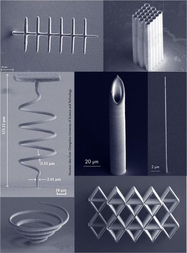 Exaddon 3D printed structures Exaddon 3D printed structures
