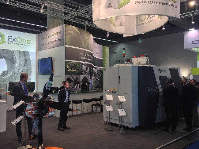 S-Print front and centre of the ExOne Stand