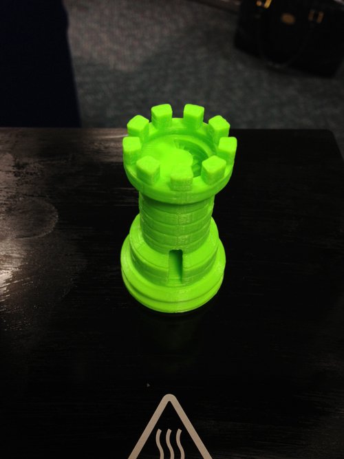 Our first finished part!