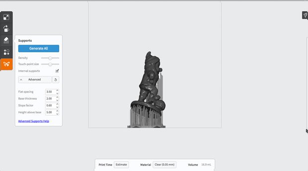 Gnomes support in PreForm software Gnomes support in PreForm software
