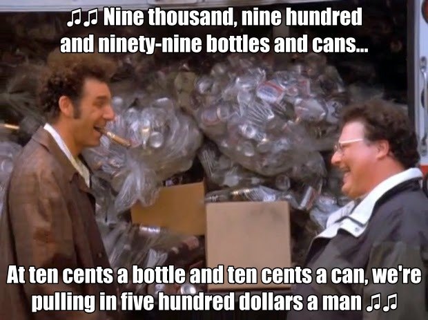 Kramer and Newman fill up the truck after using an Urban Hub Kramer and Newman fill up the truck after using an Urban Hub