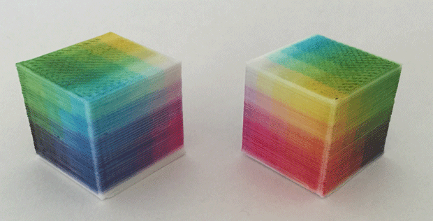 Cubes printed using Lunavast's Direct ot Object Technology Cubes printed using Lunavast's Direct ot Object Technology