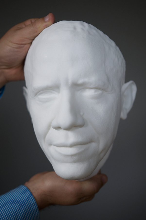 Obama life mask Obama life mask