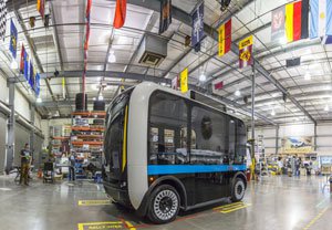 3D printed parts made from moulds inside Local Motors' facility 3D printed parts made from moulds inside Local Motors' facility