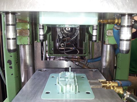 Part from a 3D printed injection mould