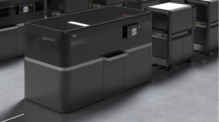 The DM Production System, the  rst metal 3D printing system for high resolution, high throughput metal 3D printing.