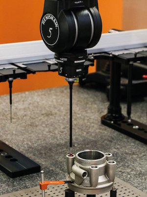 Renishaw cover story Revo inspecting LR BAR part
