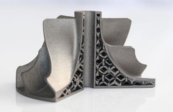 Impeller printed in titanium with weight saving lattice.jpg