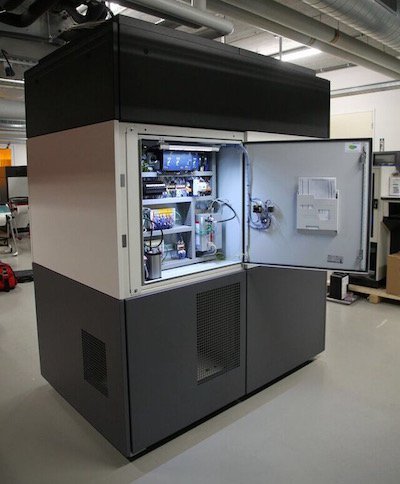 Aurora Large frame machine with door open Aurora Large frame machine with door open