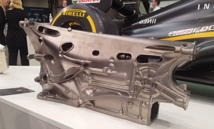 The resulting titanium cast The resulting titanium cast