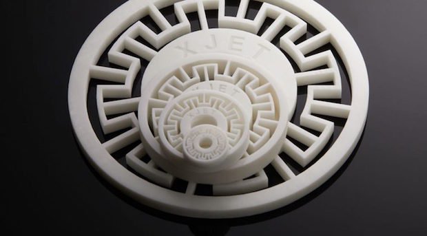 Ceramic part with finely detailed structure on the Carmel 1400 system.