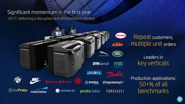 HP MJF customers HP MJF customers