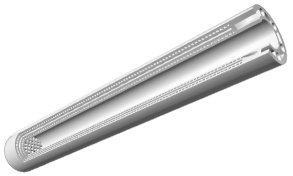 Micro-reactor (internal channels cross section) Micro-reactor (internal channels cross section)