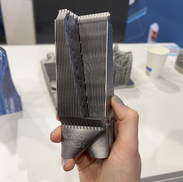 Heat exchanger demonstrating Oqton 3DXpert capabilities Heat exchanger demonstrating Oqton 3DXpert capabilities