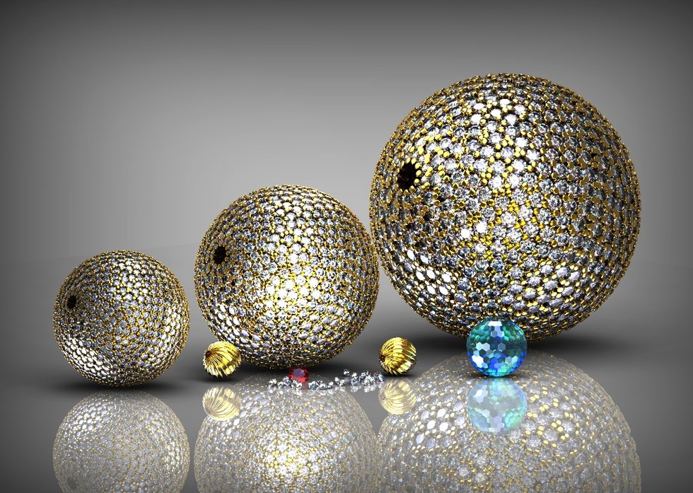 Delcam diamond beads