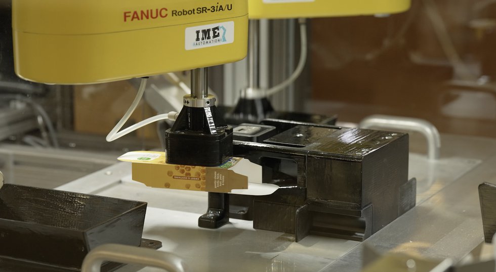 IME Automation's 3D printed pneumatic end effectors, packaging jig and tray IME Automation's 3D printed pneumatic end effectors, packaging jig and tray