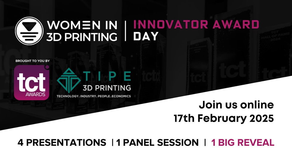 TCT WI3DP TIPE Innovator Award Day 2025 socials 1200x628px (1280 x 720 px) - TCT & TIPE Present - social TCT WI3DP TIPE Innovator Award Day 2025 socials 1200x628px (1280 x 720 px) - TCT & TIPE Present - social