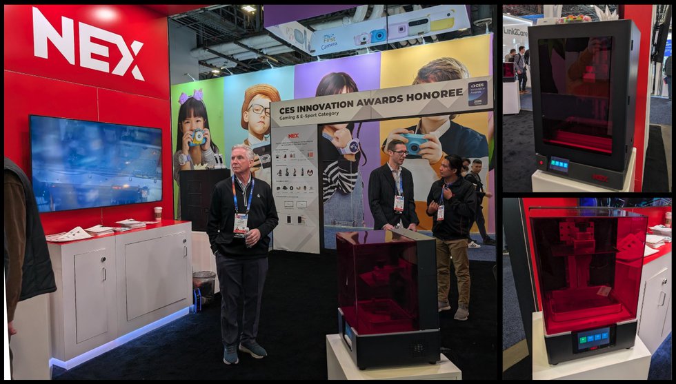 Nex 3D printer at CES 2025 Nex 3D printer at CES 2025