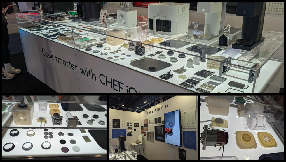 Artley 3D printed robotic arm fixtures at CES 2025 Artley 3D printed robotic arm fixtures at CES 2025