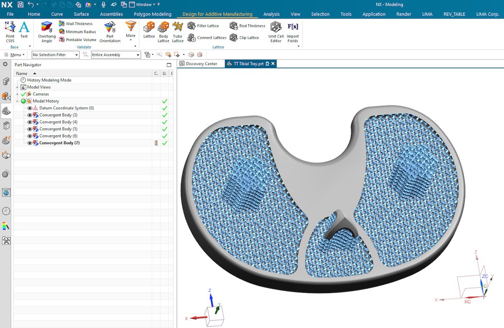 Designing the new tibial implant Designing the new tibial implant