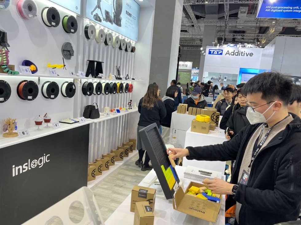 Inslogic 3D's interactive tetris game at TCT Asia 2025.