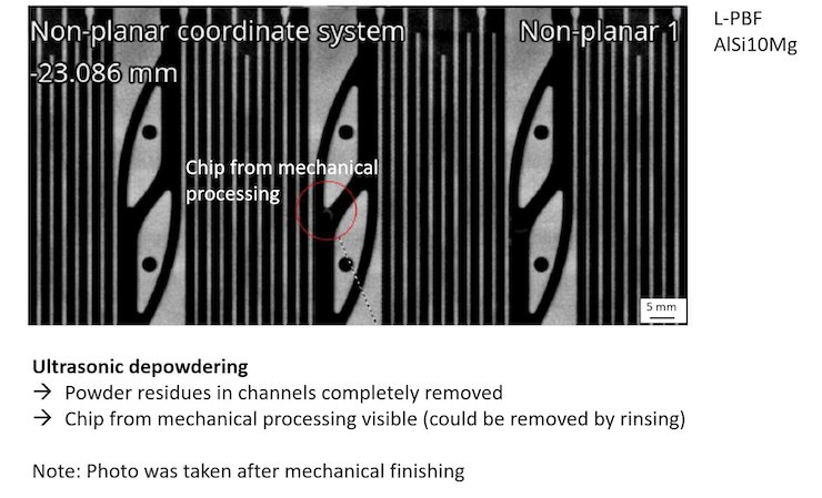 Depowdering with ultrasonic excitation.png Depowdering with ultrasonic excitation.png