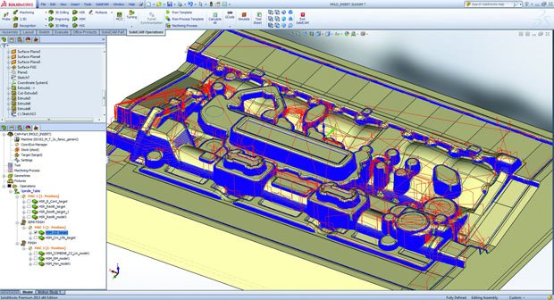 SolidCAM HSM toolpath SolidCAM HSM toolpath