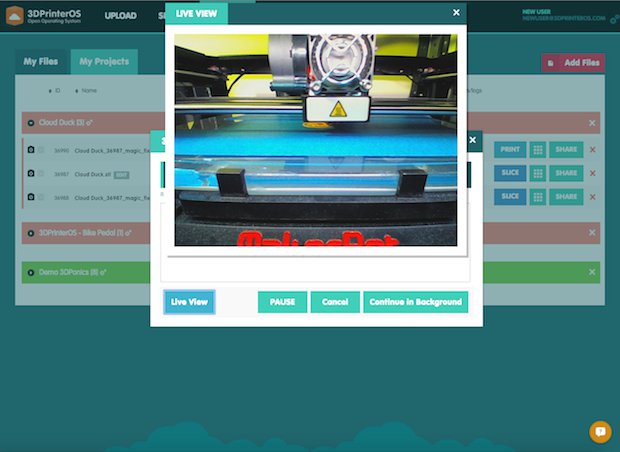 Live View 3D Printing - Print Started.png Live View 3D Printing - Print Started.png