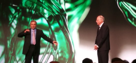 VJ and Chuck on stage at IMTS 2016