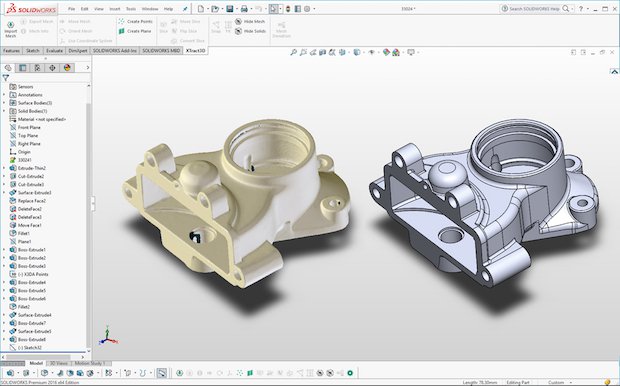 Polyga XTract3D Solidworks Polyga XTract3D Solidworks