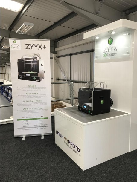 Magicfirm ZYYX 3D printer                The ZYYX+ 3D Printer within the Hawk 3D Proto state of the art 3D Printing showroom