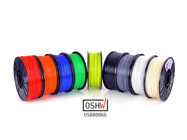 Aleph Objects IC3D filament RAPID2017      The world's first Open Source Hardware 3D printing filament.