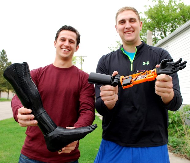 Protosthetics LulzBot      Protosthetics' Josh Teigen and Cooper Bierscheid show off 3D printed prosthetic devices.