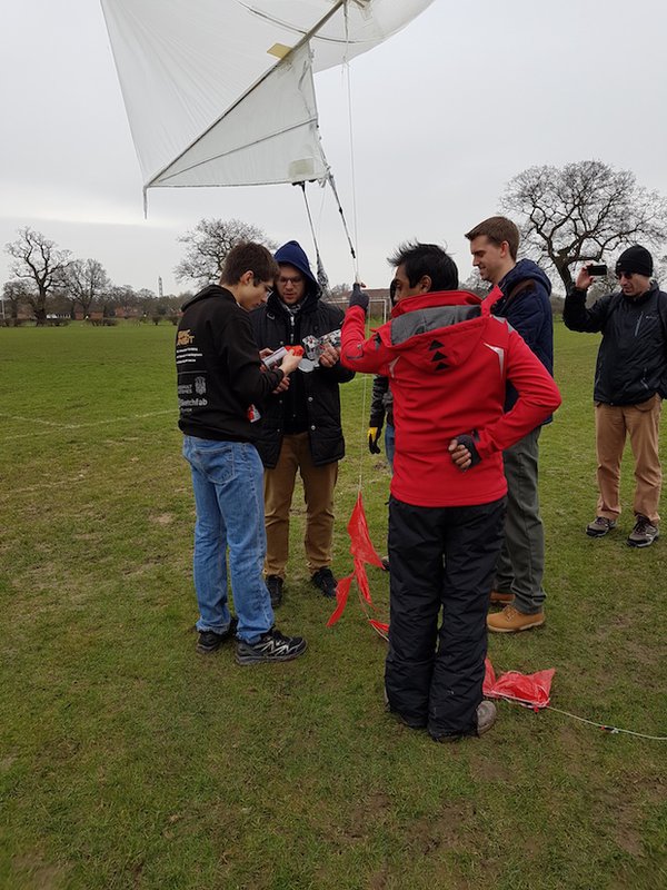 GeorgeWatson Team Croft AM                The George Watson Team preparing their satellite for flight.