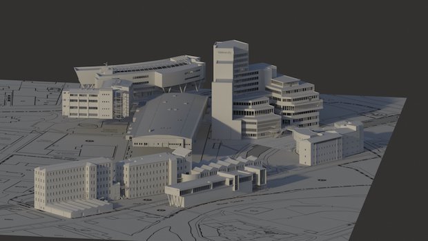 Scanning permission      A render of the campus