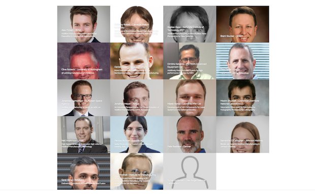 Int Conf AM Nottingham line-up      The International Conference on Additive Manufacturing line-up.