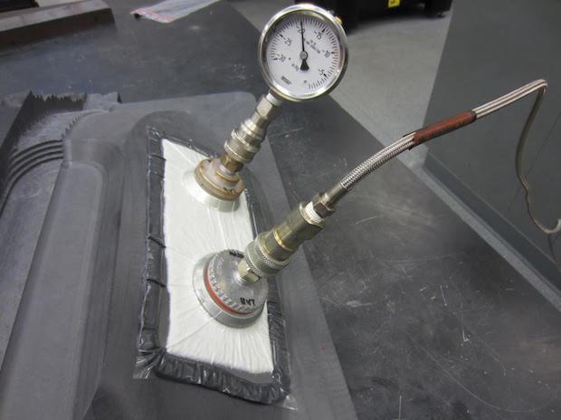 Thermwood PPS Panel testing      Displaying Vacuum Bagging Test on LSAM ABS Demonstration Part at Fleet Readiness.