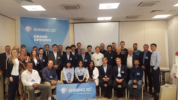 Shining 3D Stuttgart team pic      The Shining 3D team at the EMEA launch