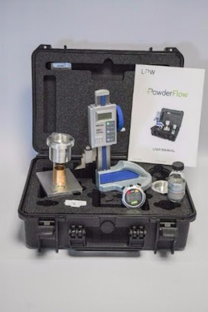 LPW Technology PowderFlow                LPW's PowderFlow kit, which allows Hall and Carney flow testing, apparent density test and angle of repose to be performed on-site - LPW Technology