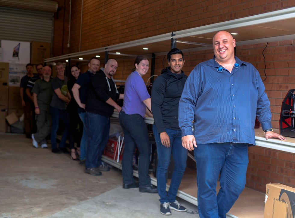 AONIQ Team      AONIQ Team including CEO Michael Slavic at front